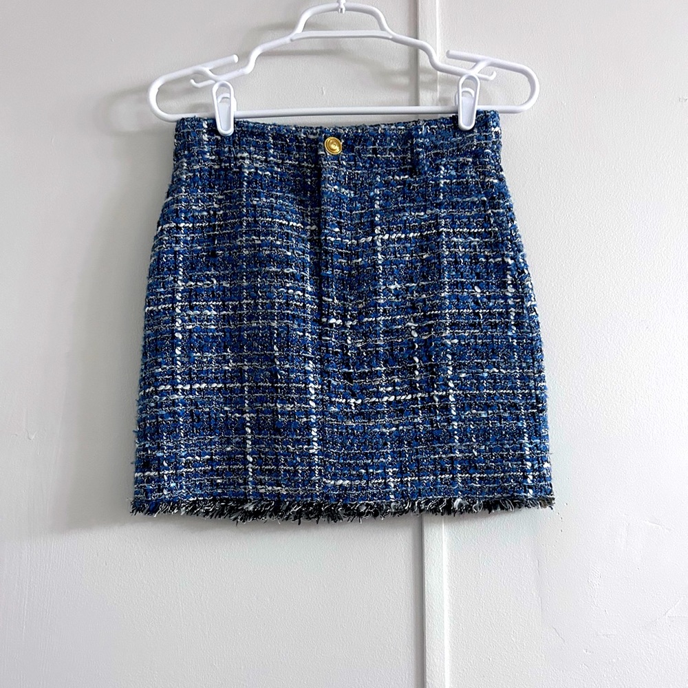 NWOT) Zara tweed mini skirt